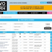 Site Internet VO-RH - Offres emploi automobile