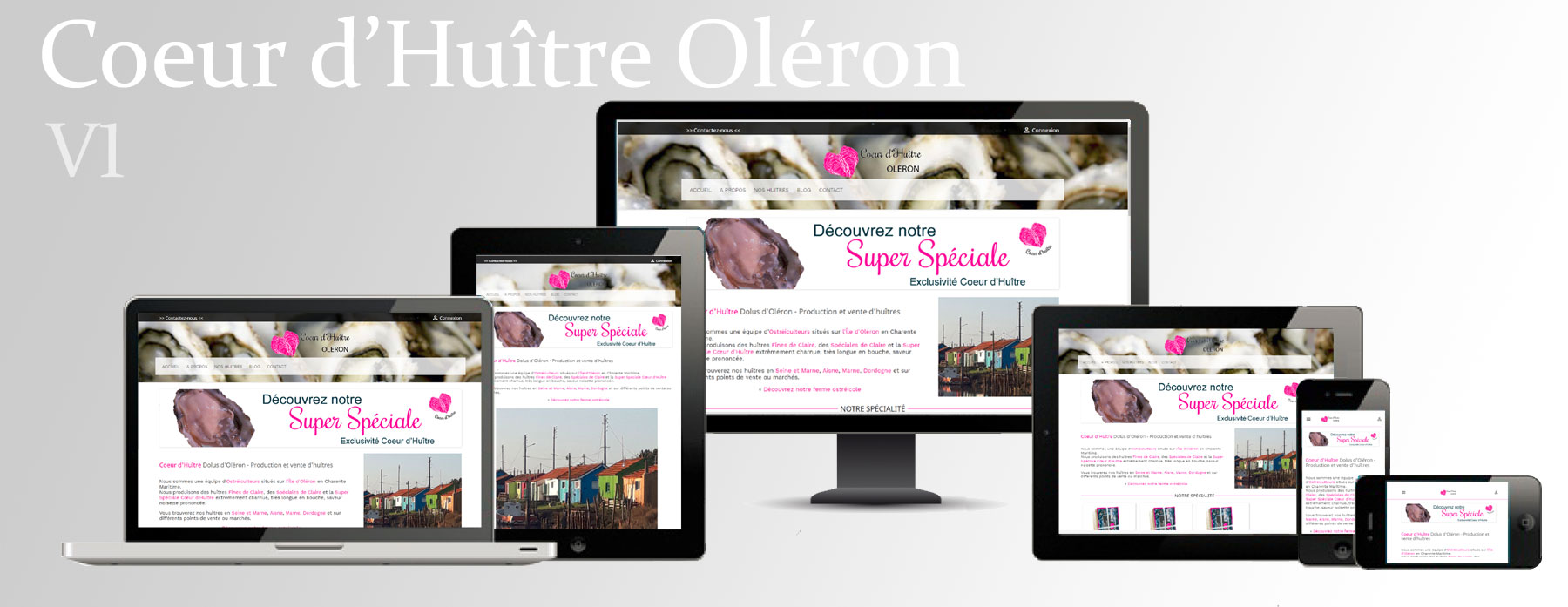 Site Internet Coeur d'Huître Oléron