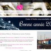 Site Internet Coeur d'Huître Oléron page d'accueil
