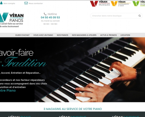 Site Internet Véran Piano
